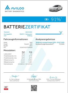 Tesla Model S 85kWh (mit Batterie) *91%Ladekapazität*